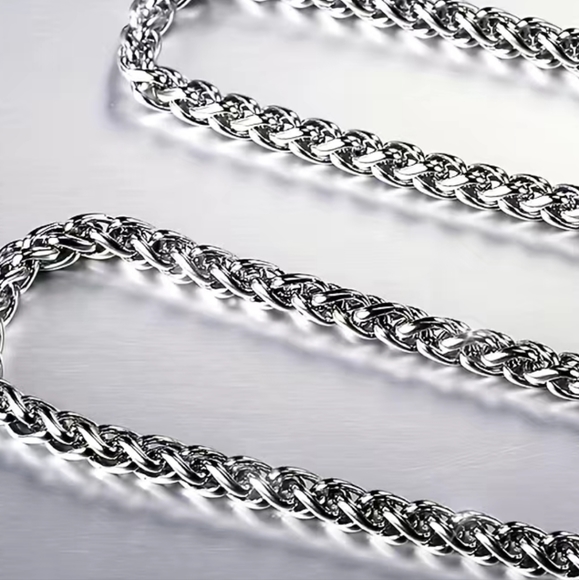 Men's Titanium Steel never fade thick French twist chain! 18" 🎁😍 - Picture 4 of 7